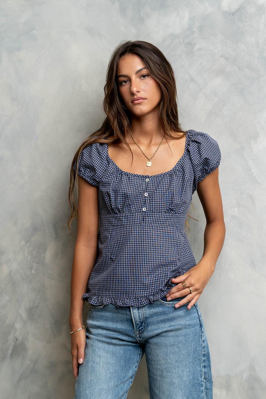 Barbara Plaid Blouse - FINAL SALE