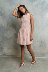 Jadeyn Plaid Smocked Mini Dress