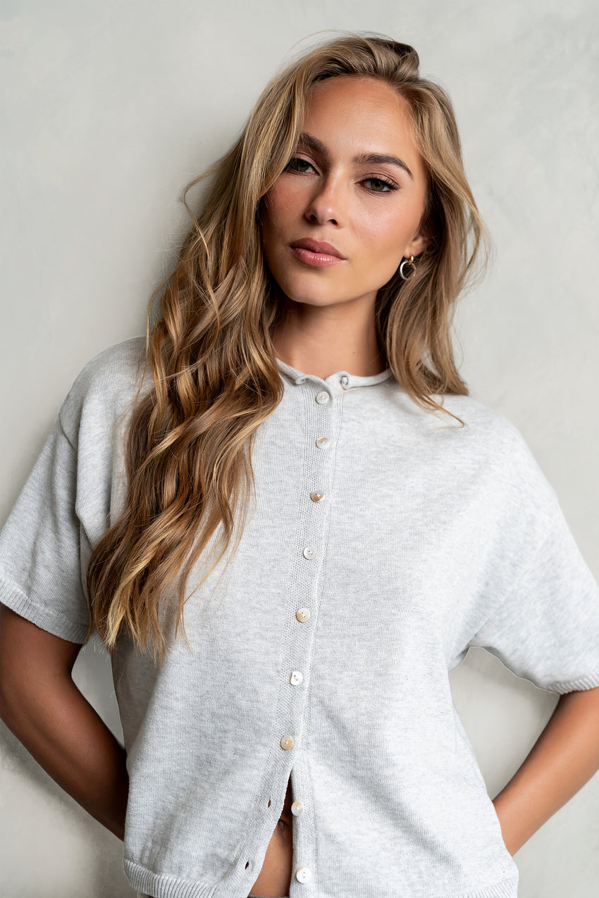 Camila Sweater in Heather Grey