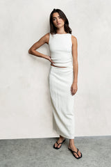 Opal Textured Top in Ivory