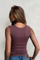 Sayla Tank Top in Plum