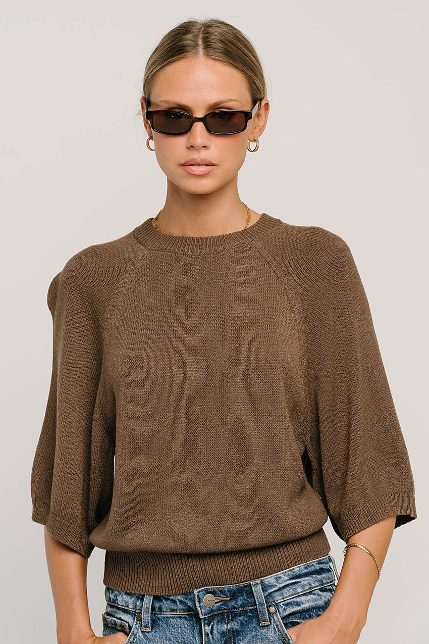 Camille Oversized Sweater in Brown
