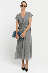 Jacqueline Gingham Midi Dress