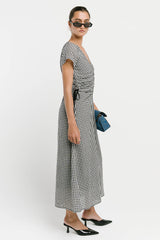 Jacqueline Gingham Midi Dress