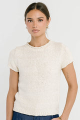 Zoey Knit Sweater in Ivory