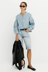 Salome Baggy Denim Shorts