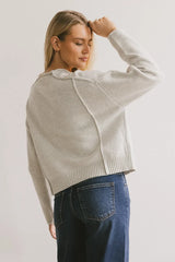 Leander Knit Sweater in Grey - FINAL SALE