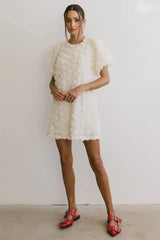 Andria Rosette Mini Dress - FINAL SALE