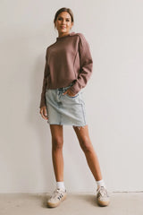 Leander Knit Sweater in Mauve - FINAL SALE