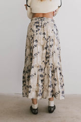 Maxine Floral Skirt in Blue - FINAL SALE