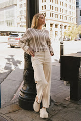 Ariella Corduroy Pants in Ivory - FINAL SALE
