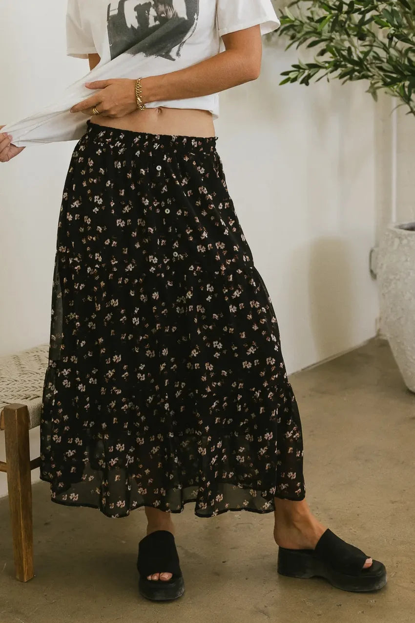 Moora Tiered Midi Skirt - FINAL SALE
