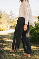 Avery Crinkle Joggers in Black - FINAL SALE