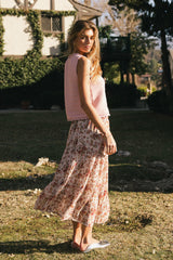 Brianni Floral Midi Skirt - FINAL SALE