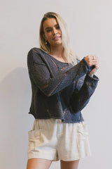 Breezy Knit Sweater in Grey - FINAL SALE