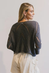Breezy Knit Sweater in Grey - FINAL SALE
