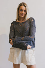 Breezy Knit Sweater in Grey - FINAL SALE