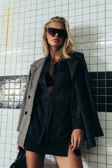Liberty Sheer Button Up Blouse in Black - FINAL SALE
