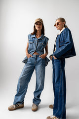 Amina Relaxed Wide Leg Jeans - FINAL SALE