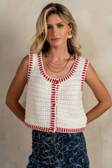 Malia Knit Tank in Ivory - FINAL SALE