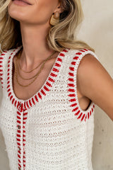 Malia Knit Tank in Ivory - FINAL SALE