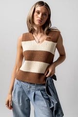 Yasmin Striped Sweater in Camel - FINAL SALE
