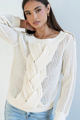 Brynn Braided Sweater - FINAL SALE