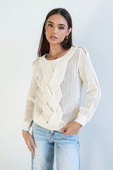 Brynn Braided Sweater - FINAL SALE